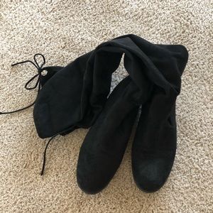 Over the knee high boots